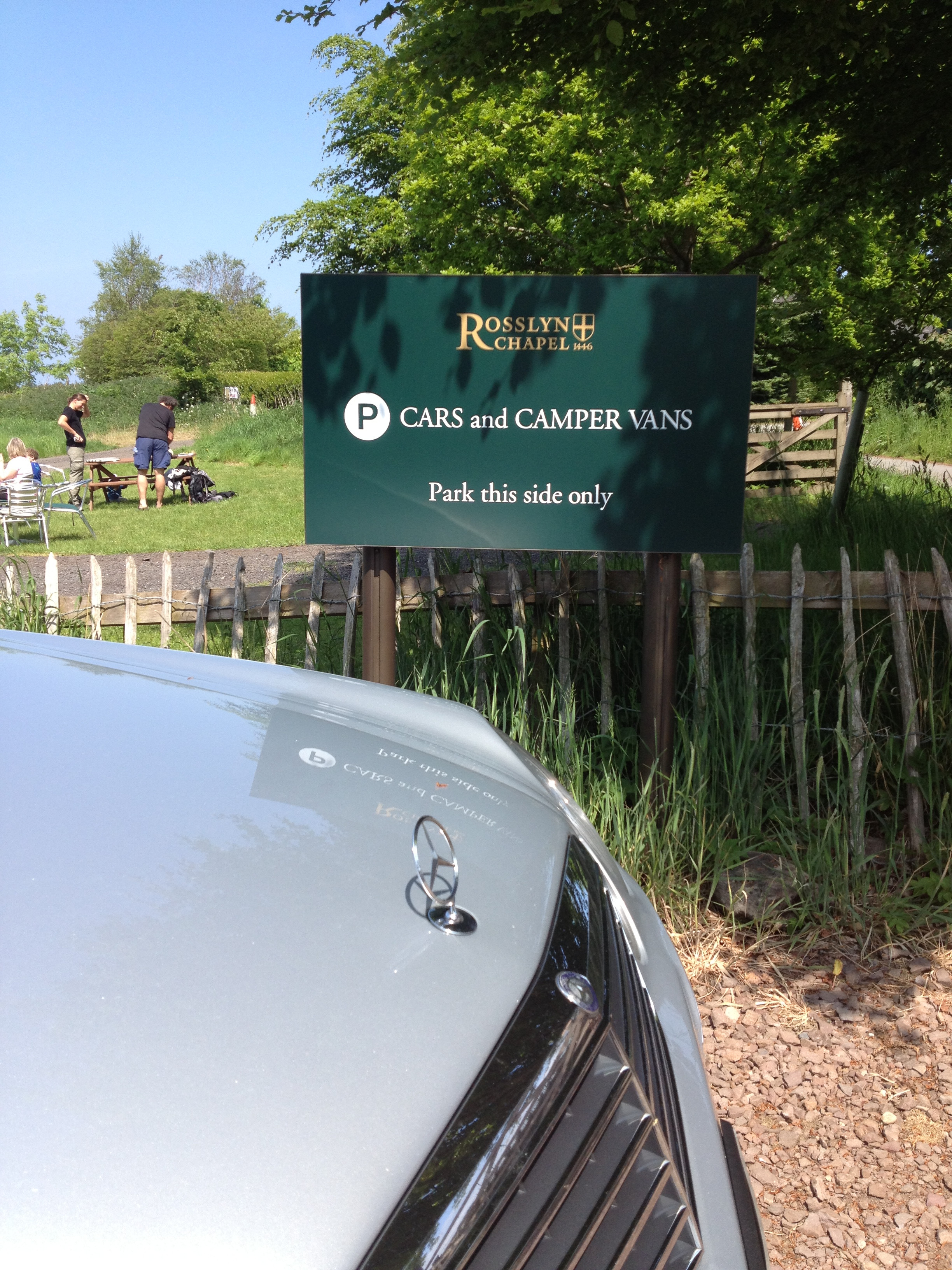 We can take you right next to the entrance to the Ticket Office of Rosslyn Chapel